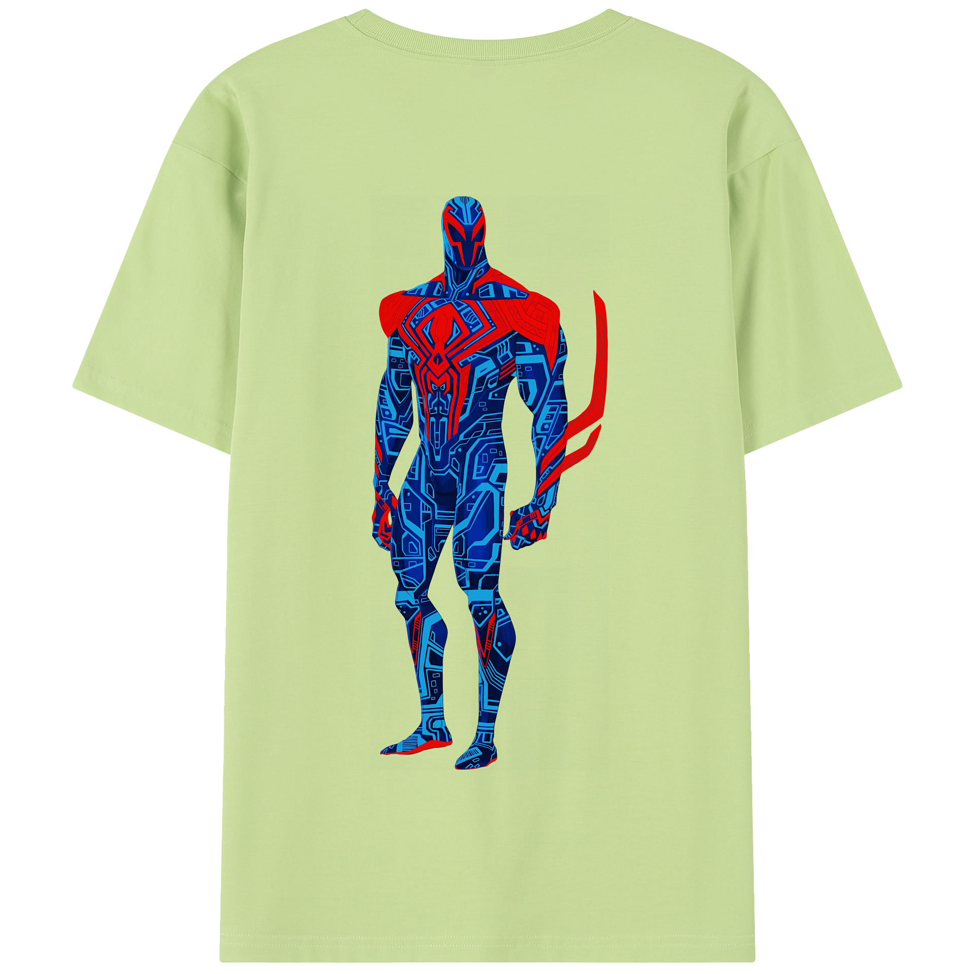 （画像用） Spider Man スパイダーマン 綿100％半袖Tシャツ（背面プリント）